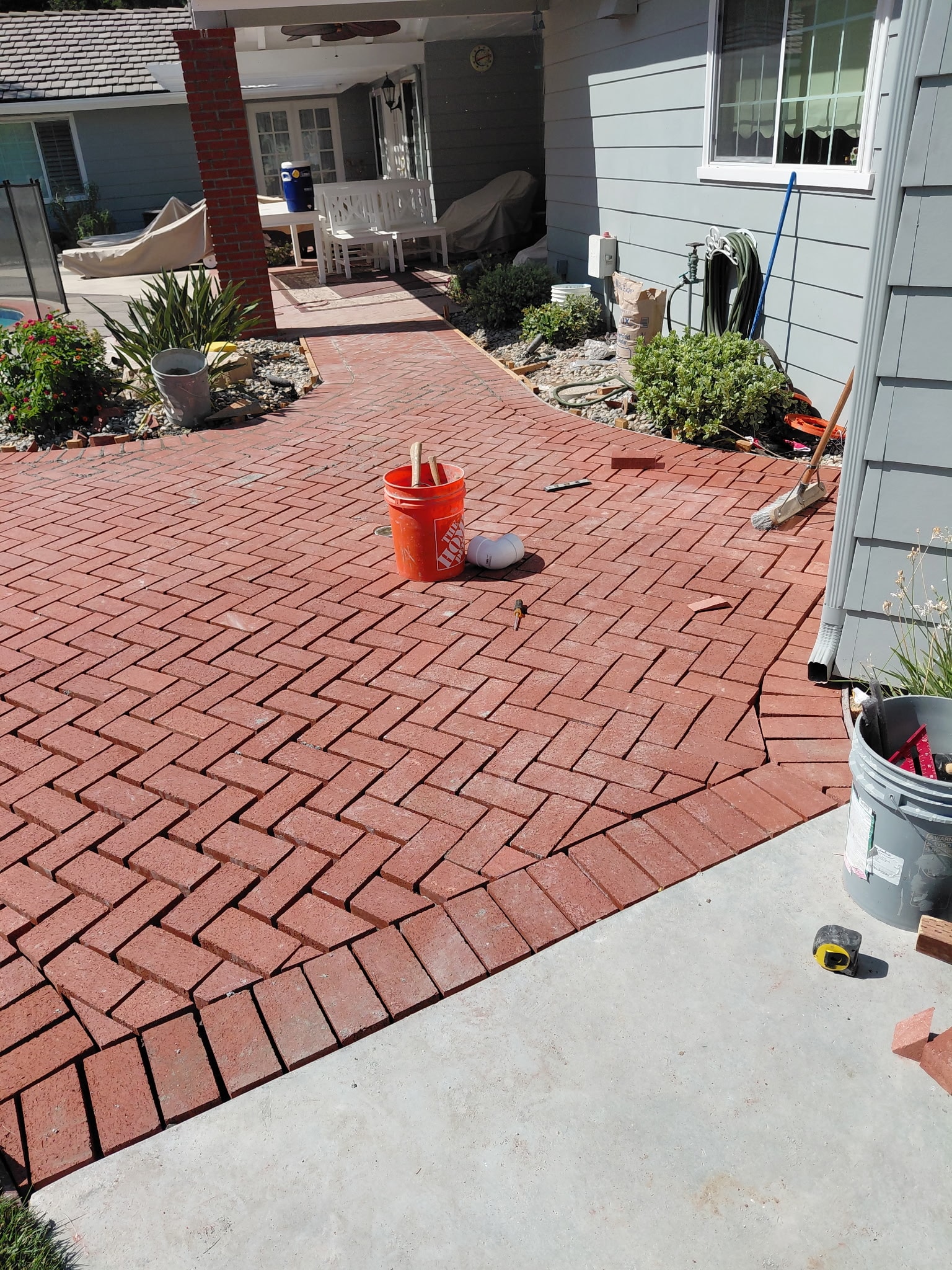 driveway bricklaying